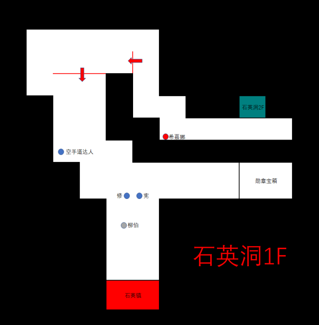 《精灵物语》石英洞路线图